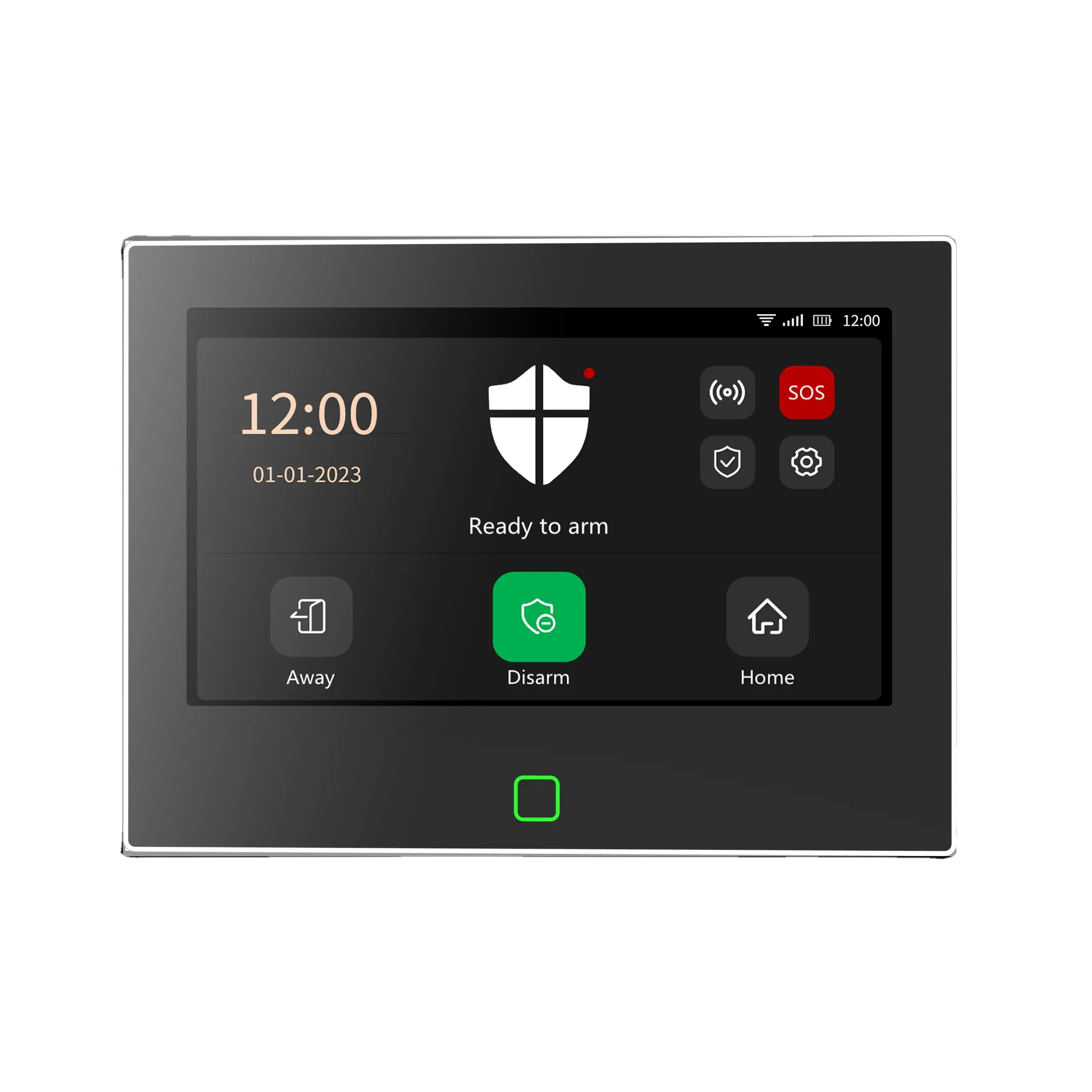 7 polegadas Touch Screen Impressão digital 8 Wired Zones sem fio GSM 4G + WIFI assaltante sem fio Home Security Alarm System