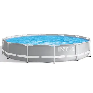 Intex 26710 12FT X 30IN Havuz 대형 야외 라운드 스틸 프로 프레임 수영장