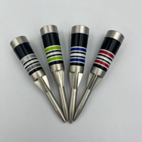Outil de réparation de divots de golf en métal personnalisé, multicolore et rayé, pour accessoires de parcours de golf