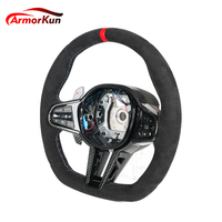 Volant en cuir pour BMW, modèle sport, adaptable aux séries E et F : F10, F11, F20, F22, F30, E90, E91, E92, X1 E84, X5, X6 E70