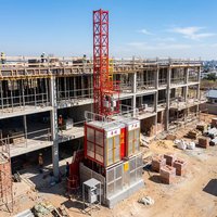 Treuil de chantier électrique résistant aux intempéries HT SC100U 1000 kg, système de levage sécurisé breveté, hauteur de levage maximale 60 m, construction compacte