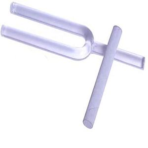 Diapason in Cristallo di Quarzo 432Hz di Alta Qualità con Finitura Bianco Latte Opaco, Purezza SiO2>99.9% per Terapia del Suono, Prodotto Premium - Product Image 1