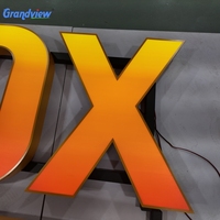 Lettres lumineuses avec logo personnalisé, enseignes LED pour entreprises, extérieur, magasins, bâtiments d'entreprise, décoration de magasins de détail