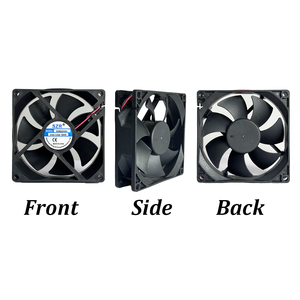 Quạt công nghiệp dòng trục 8020, động cơ không chổi than êm ái, 5/12/24/48V, bạc đạn trượt, tốc độ cao, dùng cho làm mát và thông gió - Product Image 3