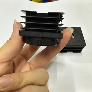 Plastic <b>Square</b> <b>Nut</b> Plug M8x40 Black Leveling Foot Matching Set For Furniture Table Leg Support - Product Image 2