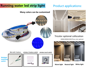 Tira de <span class=keywords><strong>LED</strong></span> para carreras de caballos WS2811, 24V, 2835 SMD, cuerpo de cobre Flexible inteligente, luz cortable y de Control que cambia de Color, ancho de PCB de 8mm - Product Image 4