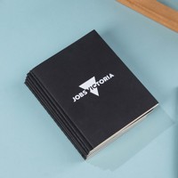 Cahier cousu A6 à logo personnalisable, couverture souple, pochette en papier, carnet d'étudiant, transfrontalier, même style avec reliure à coudre