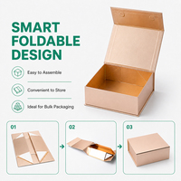 Caja de Regalo Magnética Rosa de Lujo Personalizada, Empaque de Papel Rígido Plegable con Cinta y Logotipo para Regalos de Cosméticos, OEM ODM
