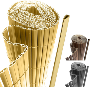 TAK PVC Sichtschutzmatte Écran de confidentialité <span class=keywords><strong>pour</strong></span> balcon PVC Della Piscine Clôture <span class=keywords><strong>Pergola</strong></span> Pad PVC Artificiel <span class=keywords><strong>Bambou</strong></span> Clôture - Product Image 5