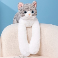 Jouets en peluche lestés personnalisés jouets en peluche pour chat simulés chat long lestés chat en peluche chonky