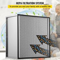 Untuk Penggantian Filter Udara Lipat AC HEPA 24''x24''x11.5'' Rangka Serat Karbon Efisiensi 99,97% Kompatibel dengan Novair 2000