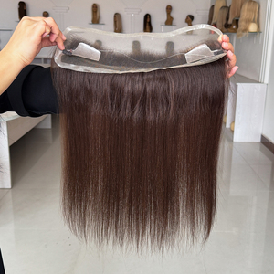 12x1.5 Topper de Cabello Frontal de Encaje con Nudo Invisible para Mujer, con Cordón, para la Línea del Cabello Frontal # 1C - Product Image 6