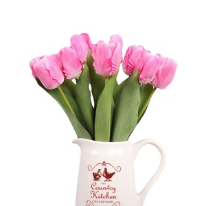 Tulipanes Artificiales QIHAO, Flores de Seda de Alta Simulación con Tacto Realista, Decoraciones para el Hogar y Bodas - Product Image 5