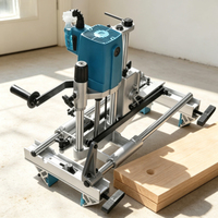 Perceuse à mortaiser manuelle portable pour serrures de porte en bois, machine à mortaiser portable 220V, ouvre-trou pour serrures de porte en bois, machine à tenonner