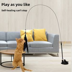 Juguetes para Gatos, Varita de Plumas, Juguete Interactivo para Gatitos con Súper Ventosa, Plumas de Repuesto Desmontables, Accesorios para Gatos - Product Image 3