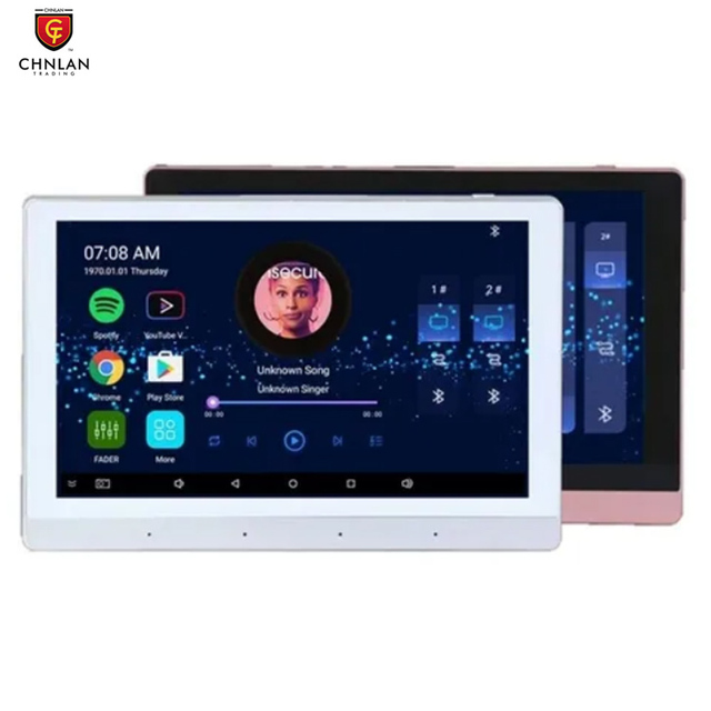 N7 7 Inch 8x30w Home Android 11 32GB Background Sound Speaker System 2 Zone BT Wifi Wall Mounted Amplifier Smart Music Player
