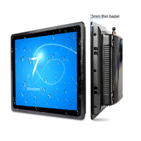 Ventana 8 Pantalla táctil Todo en uno Panel de tableta Pc Caja de computadora 7 "Estructura de aluminio Sistema y software OEM