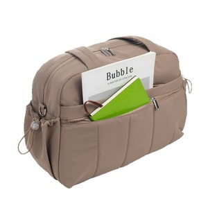 กระเป๋าสะพายข้างสำหรับผู้หญิงสำหรับเล่นกีฬาและฟิตเนส สีขาวนวล ความจุขนาดใหญ่ น้ำหนักเบา กระเป๋าเดินทางพร้อมช่องภายใน - Product Image 5