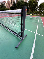 Système de filet de pickleball standard USAPA avec base mobile à poulies |   Filet en PE haute stabilité pour l'entraînement et la compétition professionnels