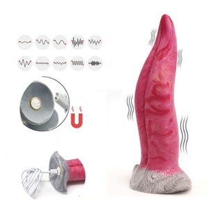 YOCY-2094V - Dildo de Silicona Líquida con Forma de Lengua de Dragón, 10 Modos de Vibración, Control Remoto, Vibrador con Movimiento de Ondulación para Mujeres - Product Image 1