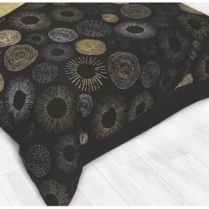 Couette Zuri Black King Size, ensemble de 12 pièces, motif à pois, literie pour la maison - Product Image 6