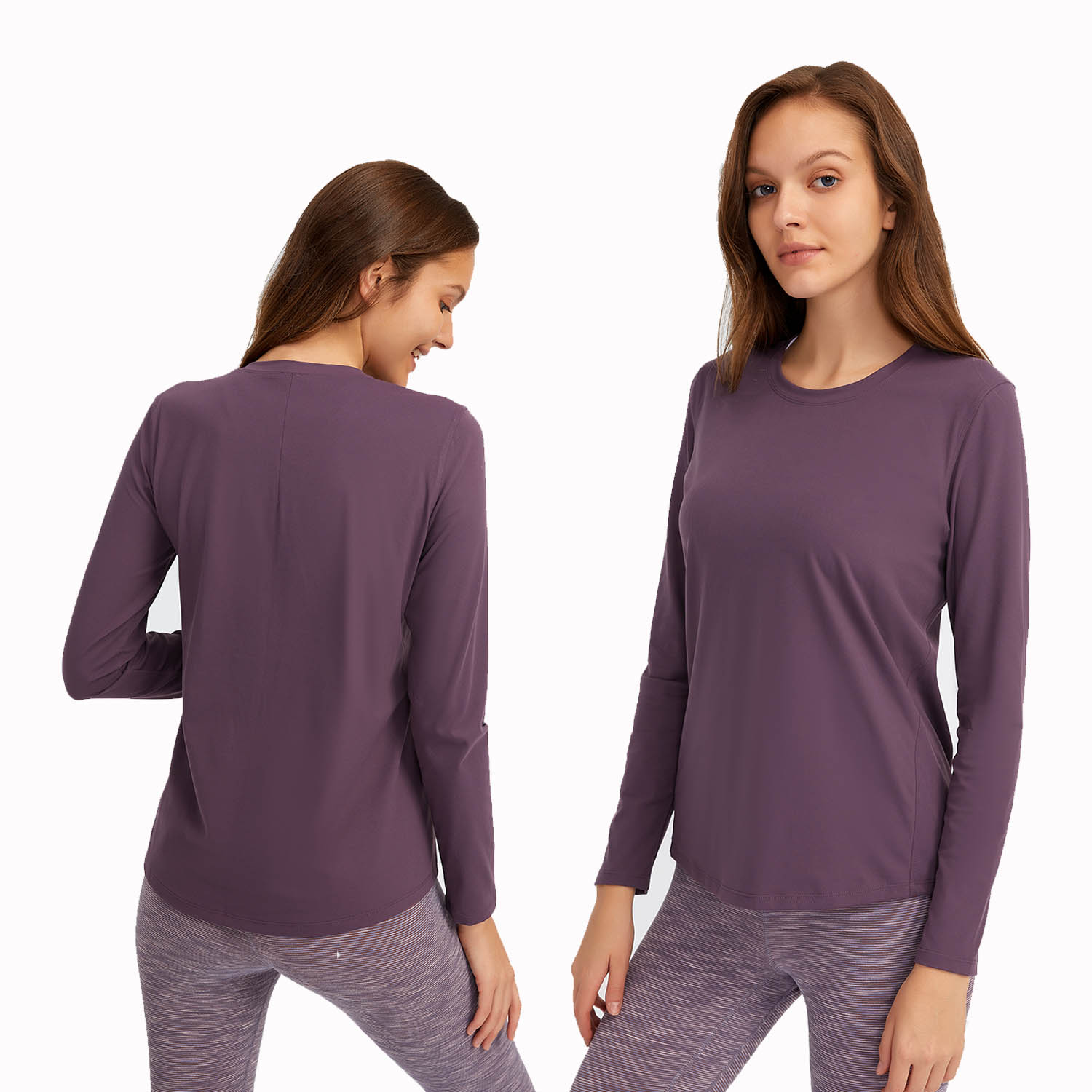 New Yoga Wear Loose Running Blazer Women Round Neck Long Sleeve Soft Light Fitness Yoga T-Shirt