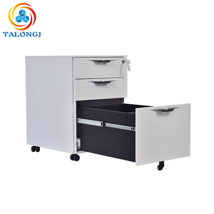 Wholesale <b>Lockable</b> 3-<b>Drawer</b> Steel Mobile Pedestal Handles Commercial Filing Cabinet for Home Office School Use Secure Document - Product Image 2