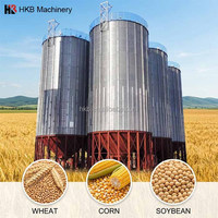 Silo à fond conique plat/en forme de trémie pour céréales, silo à soja, silo de stockage en acier, fabricant en Chine