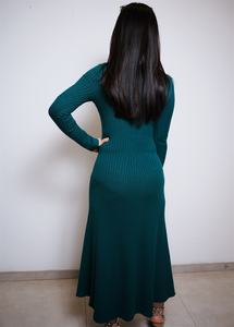 Pull long en tricot pour femmes haut de gamme personnalisé <span class=keywords><strong>robe</strong></span> aérée automne/<span class=keywords><strong>hiver</strong></span> vêtements 2025 - Product Image 5