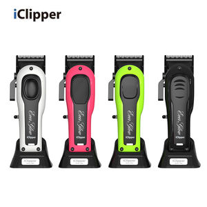 IClipper-Y3901 Alat Cukur Rambut Elektrik Profesional Tanpa Kabel Layar LCD Pisau Keramik Emas Perak untuk Memotong Rambut Barber - Product Image 3