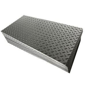 4x8 matras jalur HDPE lantai jalan Polyethylene sementara tikar pelindung tanah untuk peralatan berat lumpur tikar Tanah acara besar - Product Image 1