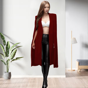 Capas Ligeras para Mujer con Mangas Largas Abiertas y Abertura Lateral - Product Image 4