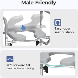 Fsa <span class=keywords><strong>hsa</strong></span> đủ điều kiện 400 LB công suất lớn lên nhà vệ sinh chỗ ngồi có thể điều chỉnh chiều cao lớn cao tắm phục hồi chức năng trị liệu nguồn cung cấp - Product Image 2