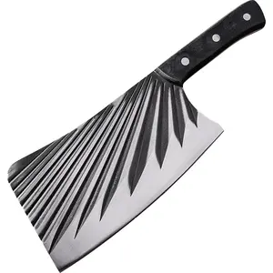 XITUO thickened cleaver Hand forged kitchen knife Chopping pig cattle sheep chickens Home hotel knife wooden handle