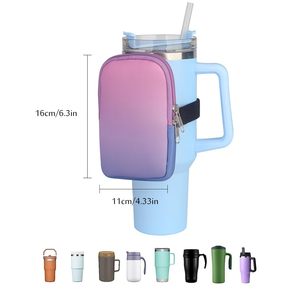 Women Storage Sleeve Tumbler Cup Pocket Gym Tumbler Pocket Mugs Bag <b>Water</b> Bottle <b>Pouch</b> - Product Image 2