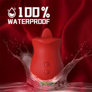 Vendita a caldo vibratore con lingua rosa 10 modalità di succhiamento giocattoli sessuali per adulti G-spot clitorideo stimolatore vibratore <span class=keywords><strong>Sex</strong></span> Toys per le donne - Product Image 5