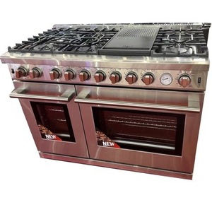 48-Inch Natural Gas <b>Range</b> With Oven Stainless Steel Freestanding Traditional Design - Product Image 3