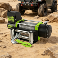 Treuil électrique OEM 9500LBS 5,5HP 12V/24V avec câble en acier de 28M pour SUV, camion, véhicule tout-terrain et de secours