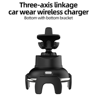 Support de charge sans fil magnétique 15W pour iPhone 15 14 13 12 Pro Max Chargeur de voiture à induction automatique à trois axes 9V/2A électrique