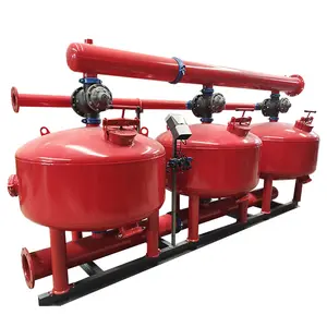 Auto Backwash Quartz Sand Filter For Drip Irrigation System Pressure Filter Tank