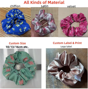 Elastici per Capelli Personalizzati per Donne, Adorabili Scrunchies in Chiffon con Fiocco per Capelli Spessi, Scrunchies con Orecchie di Coniglio, Elastici per Capelli in Confezione Convenienza - Product Image 6