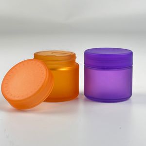 Barattolo di vetro vuoto da 2 once 30ml da 60ml colorato rotondo smerigliato resistente al bambino - Product Image 6