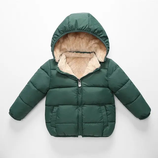 Nouveau manteau en velours pour enfants, vestes en molleton pour enfants, doudoune chaude et épaisse, collection
