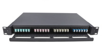 Panneau de brassage MPO en rack fibre optique haute densité ODF Box 1U 19 pouces