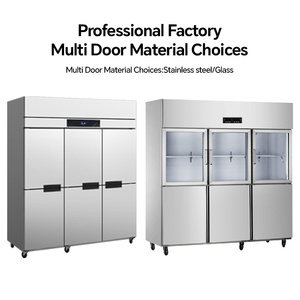 Grande capacità 1260L commerciale 6 porte ventola di raffreddamento frigo funzionamento silenzioso facile pulito in <span class=keywords><strong>acciaio</strong></span> inox <span class=keywords><strong>frigorifero</strong></span> per cucine - Product Image 4