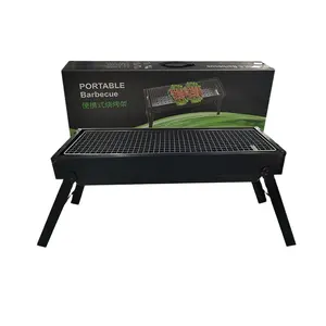 Outdoor Draagbare Vuurvaste Houtskool Reizen Opvouwbare Carbon Bbq Grill Kachel