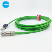 Câble Ethernet M8 vers RJ45 8 conducteurs haute flexibilité avec gaine en PVC pour chaîne porte-câbles, connecteur aviation, câble de capteur
