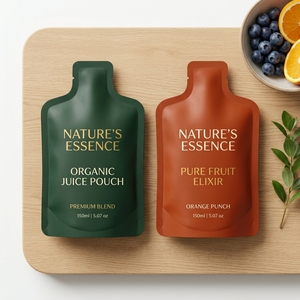 Sachets <span class=keywords><strong>de</strong></span> jus en forme personnalisée pour impression numérique, 15ml, 30ml, 100ml, scellables à chaud, pour purée <span class=keywords><strong>de</strong></span> fruits et emballage <span class=keywords><strong>de</strong></span> purée <span class=keywords><strong>de</strong></span> fruits crus - Product Image 3