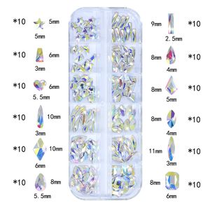 ชุดตกแต่งเล็บสุดฮิต 2 กล่อง ชุด 12 ช่อง รูปทรงผสม กลม แบน พร้อมแหนบคีบ - Product Image 6