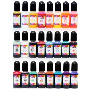 Alcohol Ink Set 24 Highly Saturated Alcohol Inks for Epoxy Resin Tumblers Fluid Art Painting
